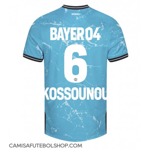 Camisa de time de futebol Bayer Leverkusen Odilon Kossounou #6 Replicas 3º Equipamento 2023-24 Manga Curta